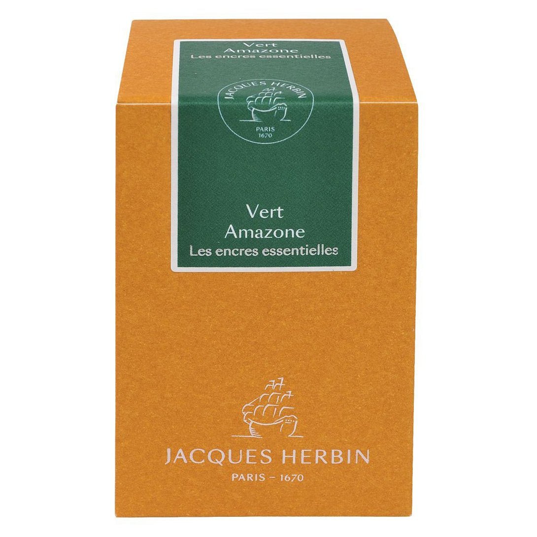 Jacques Herbin Essentielles Ink Bottle (Vert Amazone - 50 ML) 13137JT - SCOOBOO - JHB_INKBTL_VRTAMZ_50ML_13137JT - Ink Bottle