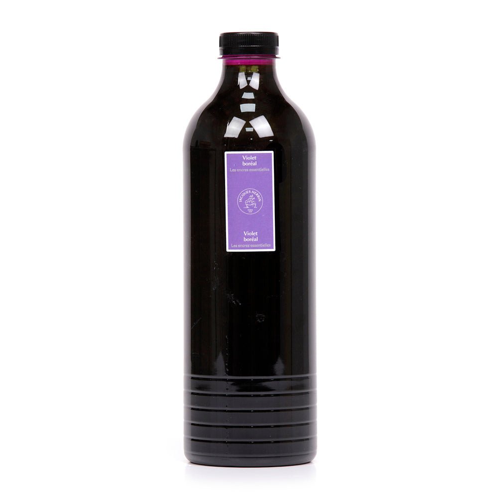 Jacques Herbin Essentielles Ink Bottle (Violet Boréal - 1500 ML) 13573JT - SCOOBOO - JHB_ESS_INKBTL_VLTBRL_1500ML_13573JT - Ink Bottle