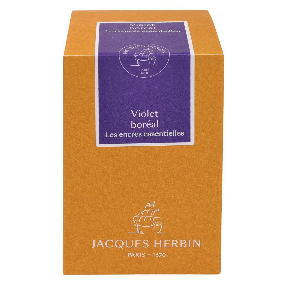 Jacques Herbin Essentielles Ink Bottle (Violet Boréal - 50 ML) 13173JT - SCOOBOO - JHB_INKBTL_VLTBRL_50ML_13173JT - Ink Bottle