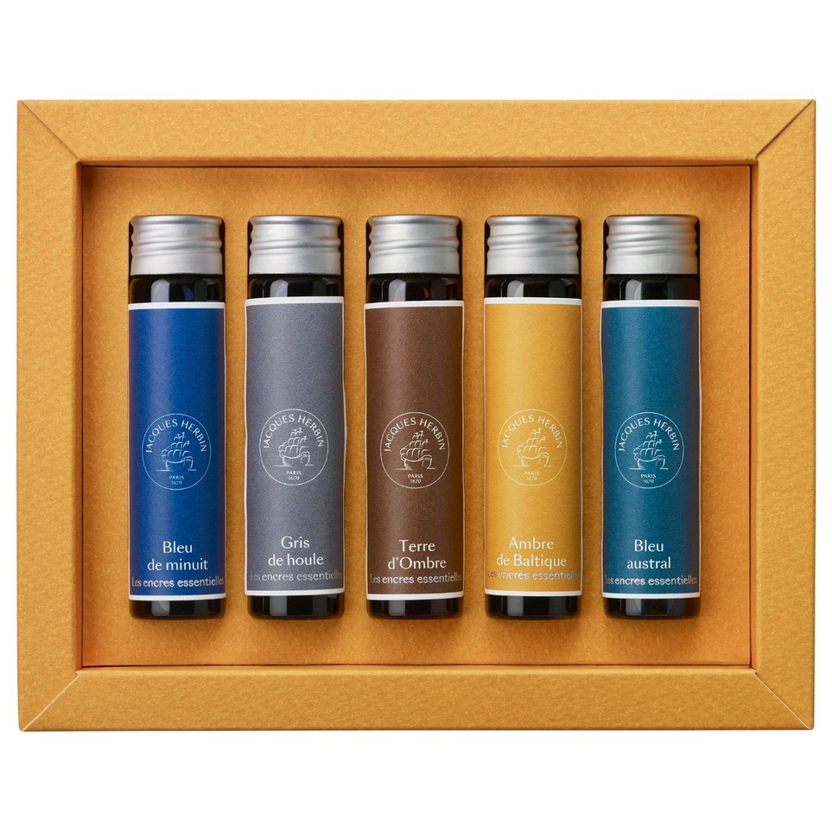 Jacques Herbin Essentielles Ink Set (Lunares - 15 ML - Set of 5) 12198JT - SCOOBOO - JHB_INKSET_LUN_15ML_ST5_12198JT - Ink Bottle