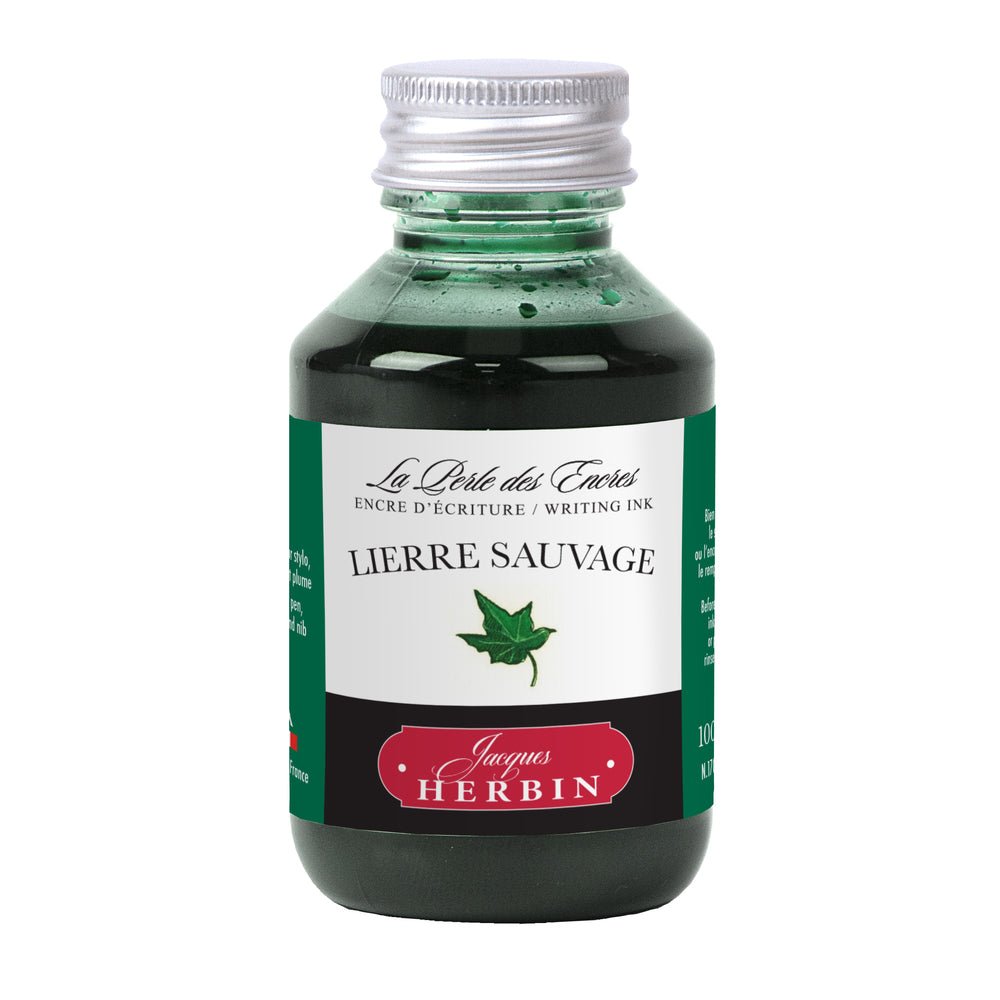 Jacques Herbin Ink Bottle (Lierre Sauvage - 100 ML) 17037T - SCOOBOO - JHB_INKBTL_LRSVGE_100ML_17037T - Ink Bottle