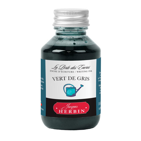 Jacques Herbin Ink Bottle (Vert de Gris - 100 ML) 17007T - SCOOBOO - JHB_INKBTL_VERTGRIS_100ML_17007T - Ink Bottle