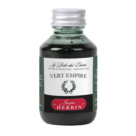 Jacques Herbin Ink Bottle (Vert Empire - 100 ML) 17039T - SCOOBOO - JHB_INKBTL_VERTEMPIRE_100ML_17039T - Ink Bottle