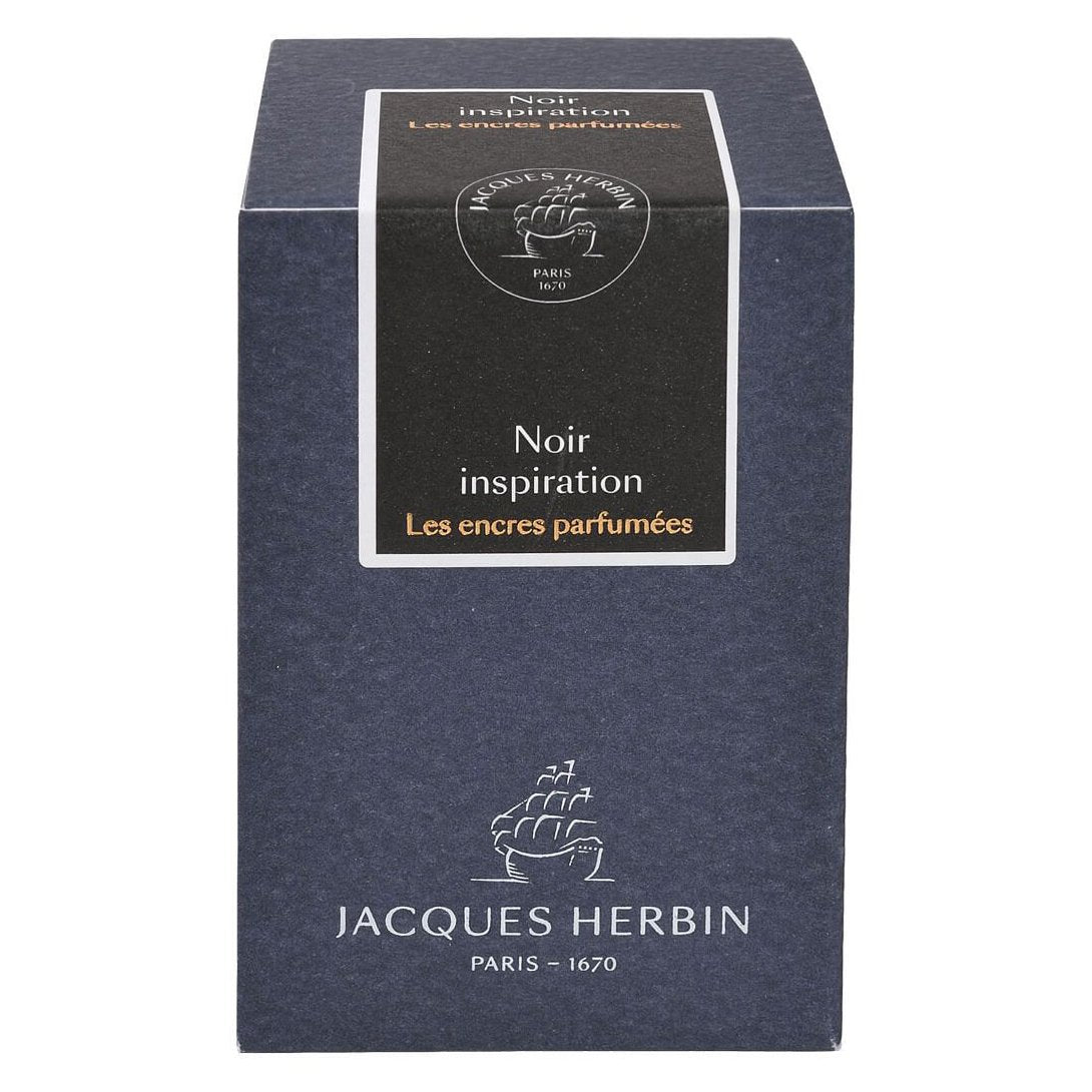 Jacques Herbin Perfumed Ink Bottle (Noir Inspiration - 50 ML) 14709JT - SCOOBOO - JHB_PRFM_INKBTL_NOIINSP_50ML_14709JT - Ink Bottle