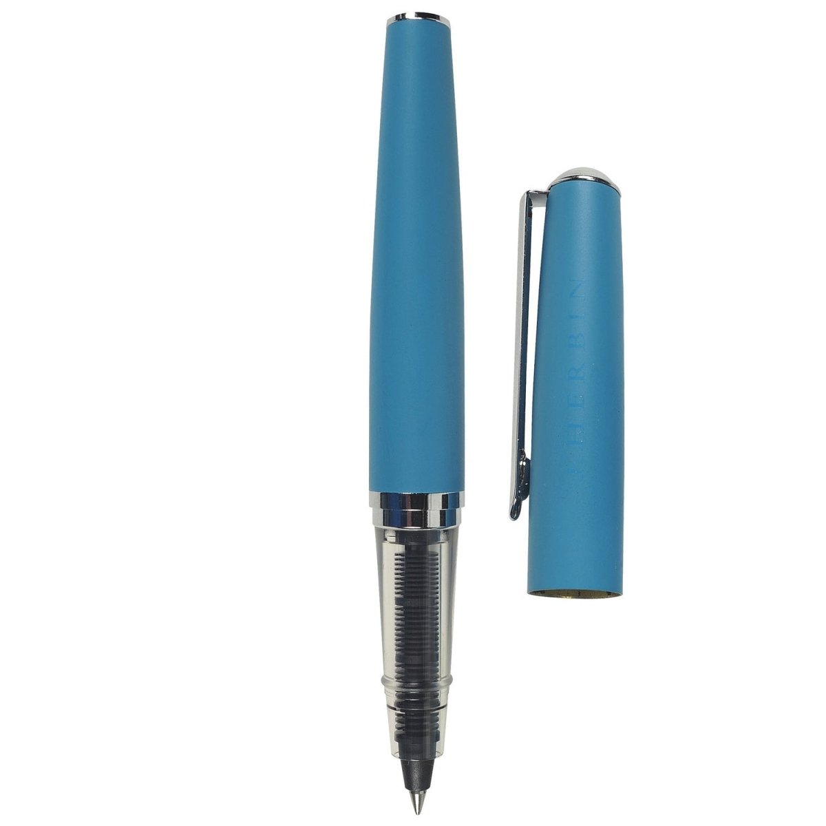 Jacques Herbin Stylo Blue Roller Ball Pen 21613T - SCOOBOO - HB_STY_BLU_RB_21613T - Roller Ball Pen