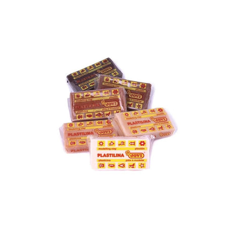 Jovi Modelling Clay 6 Bar Of 50 Gram Multicultural - SCOOBOO - 70/6M - TGM - Clay