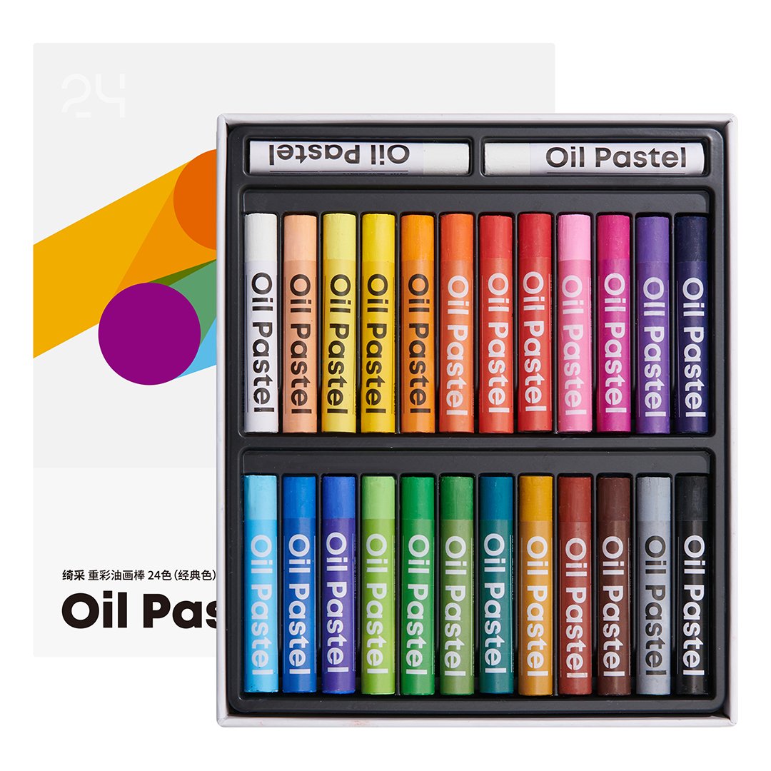 Kaco Kalor Oil Pastels Crayons - Pack of 24 and 48 crayons - SCOOBOO - KOP - 22 - 01 - Oil Pastels