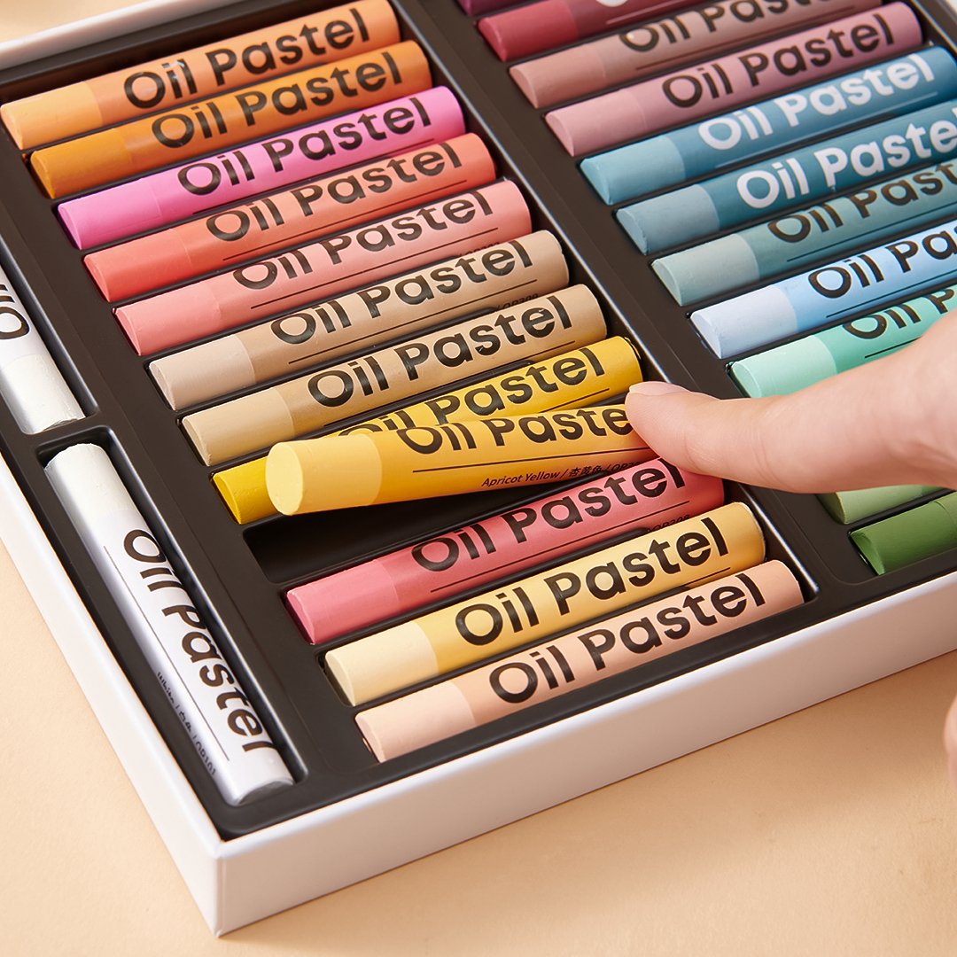 Kaco Kalor Oil Pastels Crayons - Pack of 24 and 48 crayons - SCOOBOO - KOP - 22 - 01 - Oil Pastels