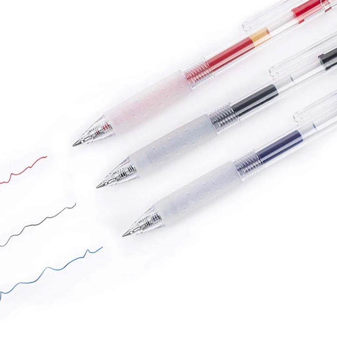 Kaco Keybo Retractable Gel Ink Pen - Pack of 3 - SCOOBOO - Gel Pens