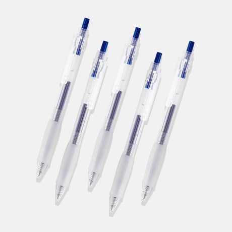 Kaco Keybo Transparent Gel Ink Pen - 5pcs - SCOOBOO - KJ1003B - Gel Pens