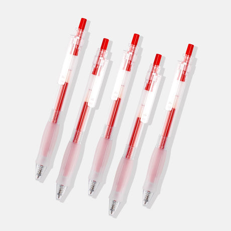 Kaco Keybo Transparent Gel Ink Pen - 5pcs - SCOOBOO - KJ1003B - Gel Pens