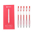 Kaco Keybo Transparent Gel Ink Pen - 5pcs - SCOOBOO - KJ1003B - Gel Pens