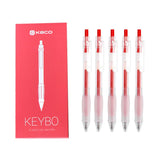 Kaco Keybo Transparent Gel Ink Pen - 5pcs - SCOOBOO - KJ1003B - Gel Pens