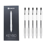 Kaco Keybo Transparent Gel Ink Pen - 5pcs - SCOOBOO - KJ1003B - Gel Pens