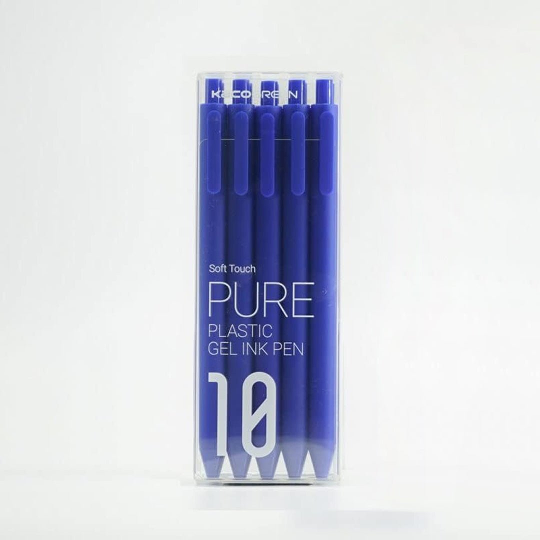 Kaco Pure Gel Pens 0.7mm - Pack of 10 - SCOOBOO - Gel Pens