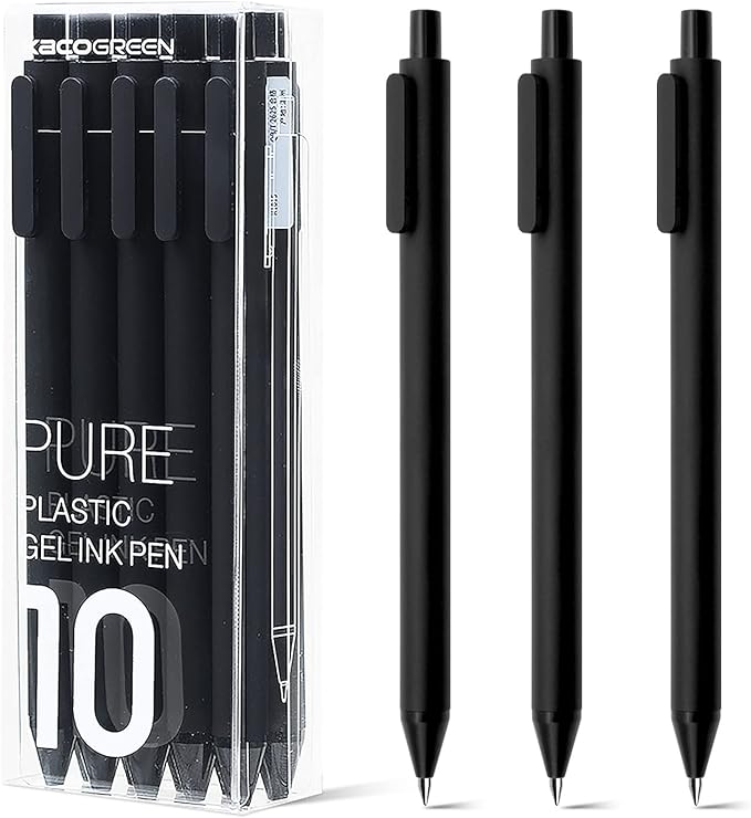 Kaco Pure Gel Pens 0.7mm - Pack of 10 - SCOOBOO - K1015 - Gel Pens