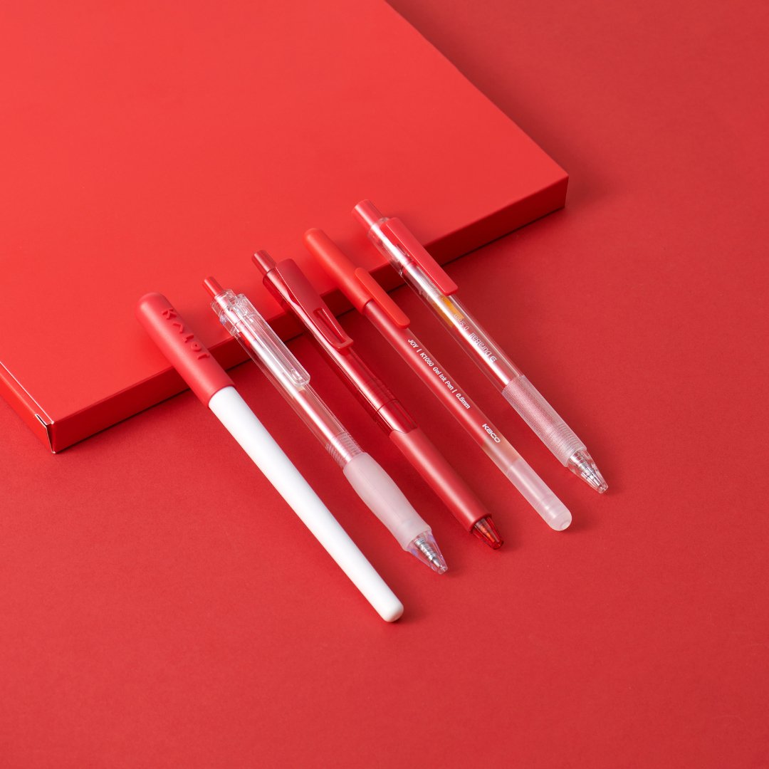 Red Pen Routo Kaco Red Pen Set- Pack of 5 - SCOOBOO - Kaco