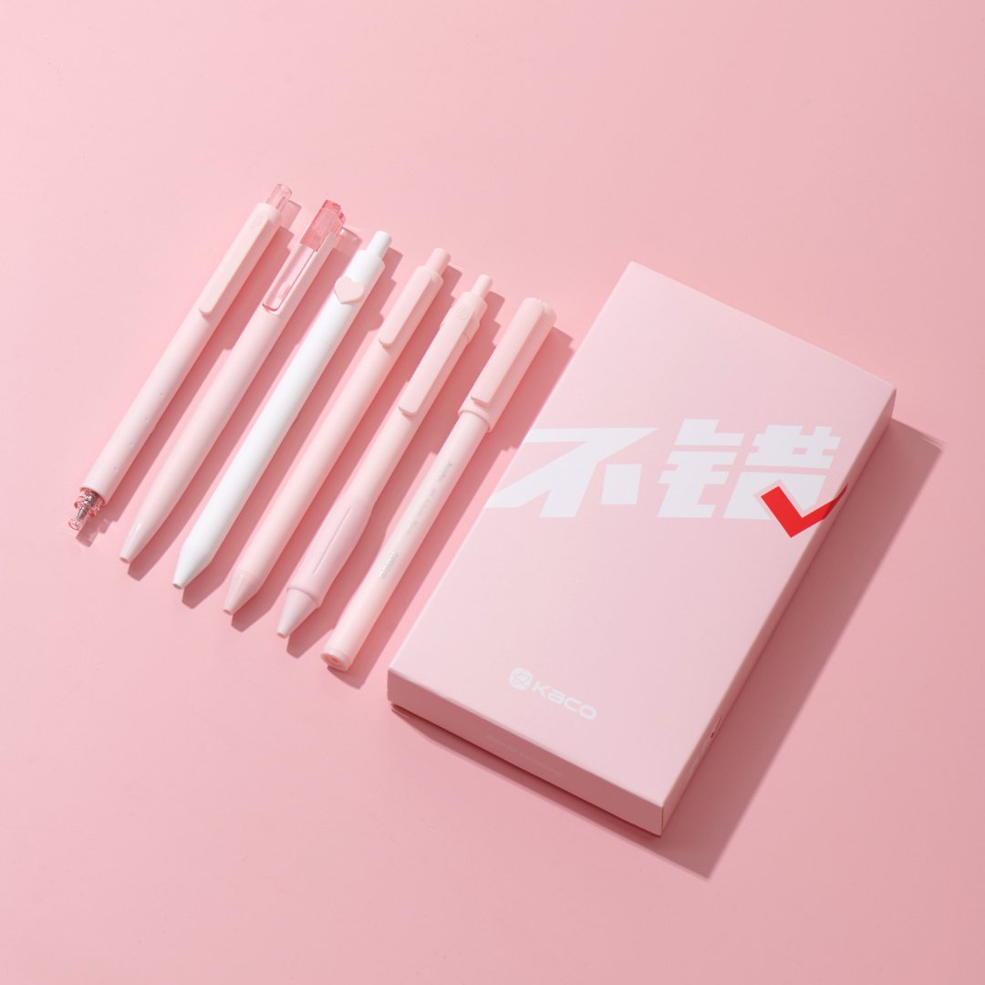 Kaco Right Choice Pink Set - Set of 6 pens - SCOOBOO - Gel Pens