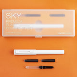 Kaco Sky Plastic Fountain Pen - SCOOBOO - Kaco - Sky - White - Fountain Pen