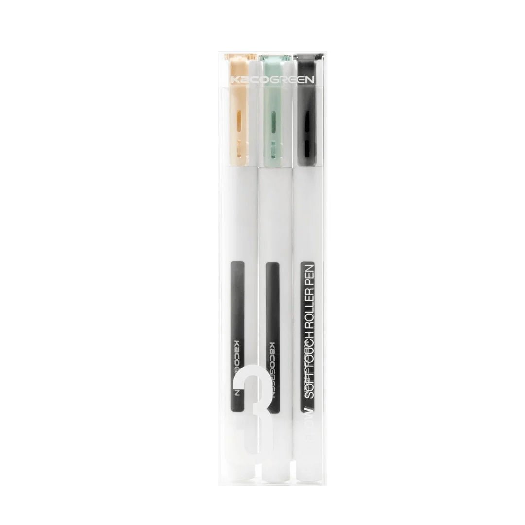 Kaco Tecflow 0.5mm Roller Gel Pen - Pack of 3 - SCOOBOO - K1026 - Gel Pens