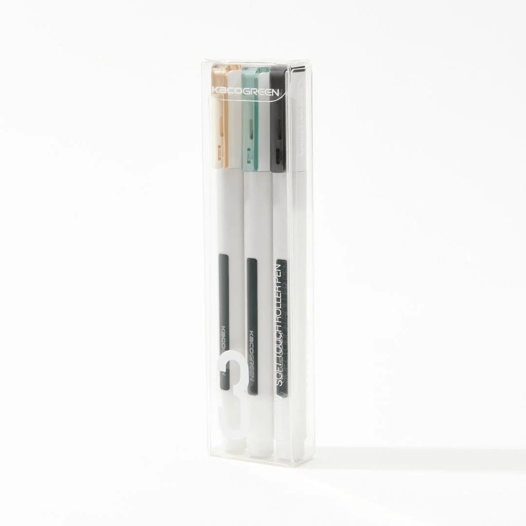 Kaco Tecflow 0.5mm Roller Gel Pen - Pack of 3 - SCOOBOO - K1026 - Gel Pens
