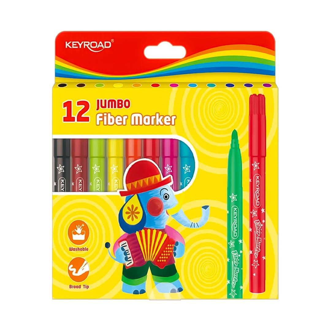 Keyroad 12 Jumbo Fibre Marker - SCOOBOO - KR971413 - Marker