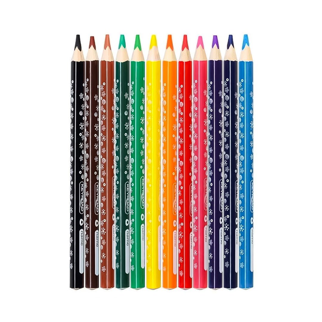 Keyroad - 12Shades Jumbo colour Pencil Pack of 12 - SCOOBOO - KR971349 - Coloured Pencils