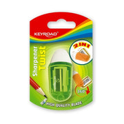 Keyroad 2 in 1 Twist Sharpener with Eraser - SCOOBOO - KR970711 - Sharpeners