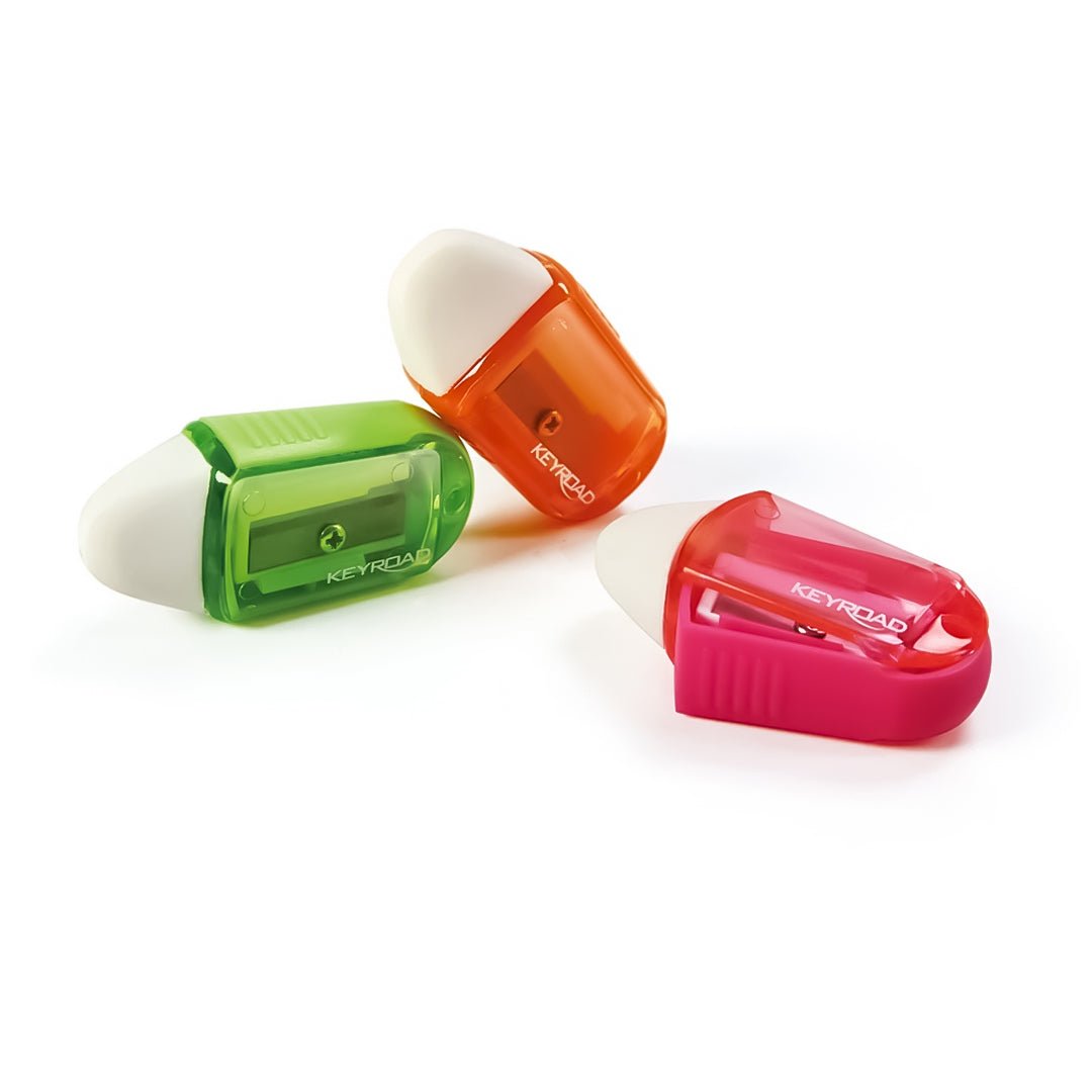 Keyroad 2 in 1 Twist Sharpener with Eraser - SCOOBOO - KR970711 - Sharpeners