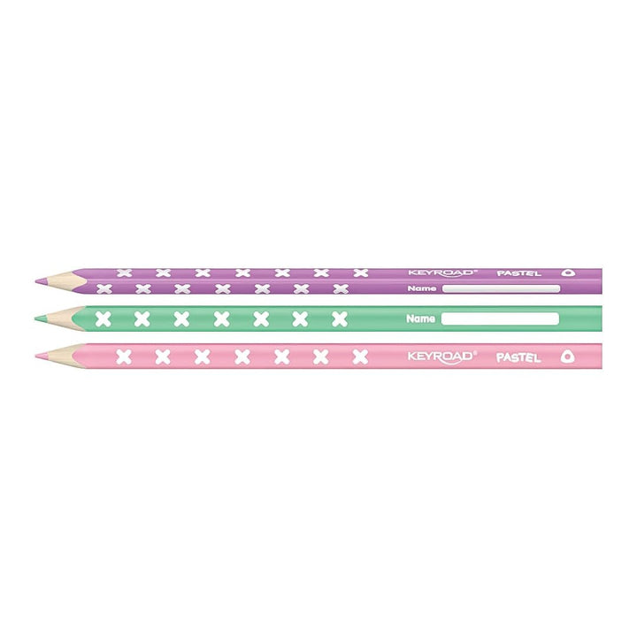 Keyroad Colour Pencils Pastel- Set of 6 - SCOOBOO - KR971871 - Coloured Pencils