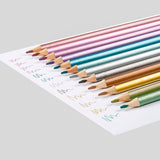 Keyroad Metallic Colour Pencils - SCOOBOO - KR971756 - Coloured Pencils