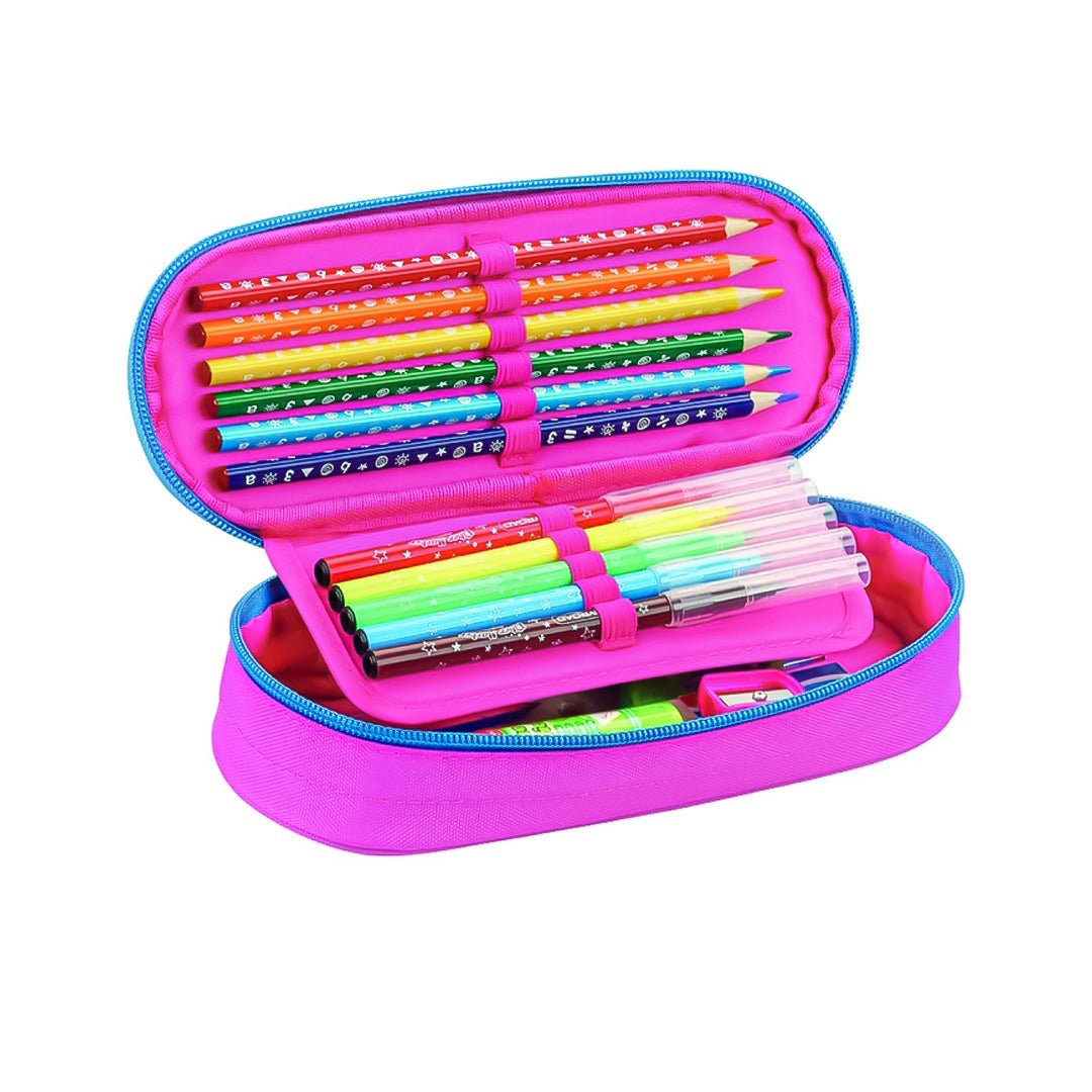Keyroad Pencil Case round with layers - SCOOBOO - KR972221 -