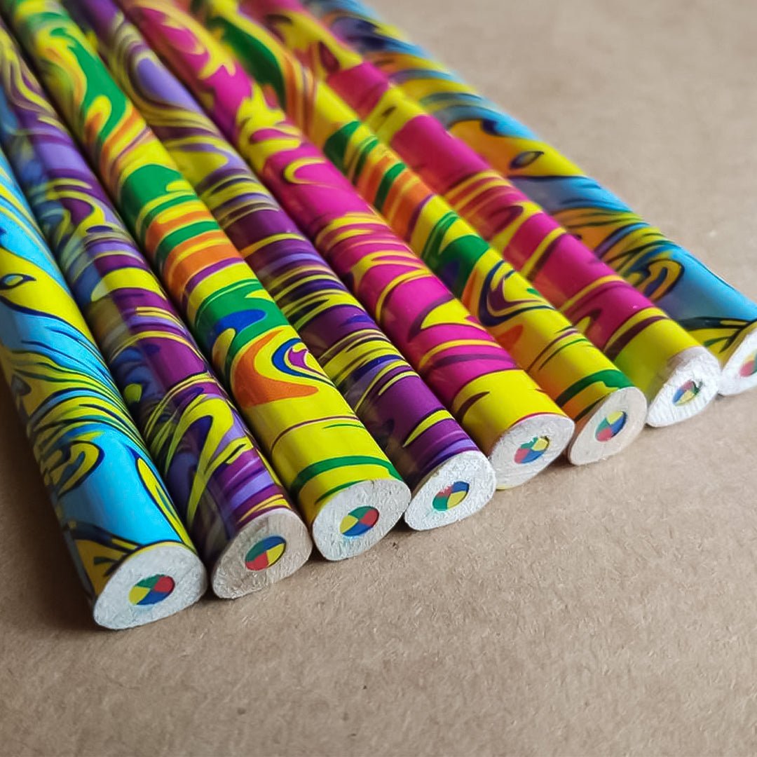 Keyroad Rainbow Color Pencils-Pack Of 2 - SCOOBOO - KR972102 - Coloured Pencils