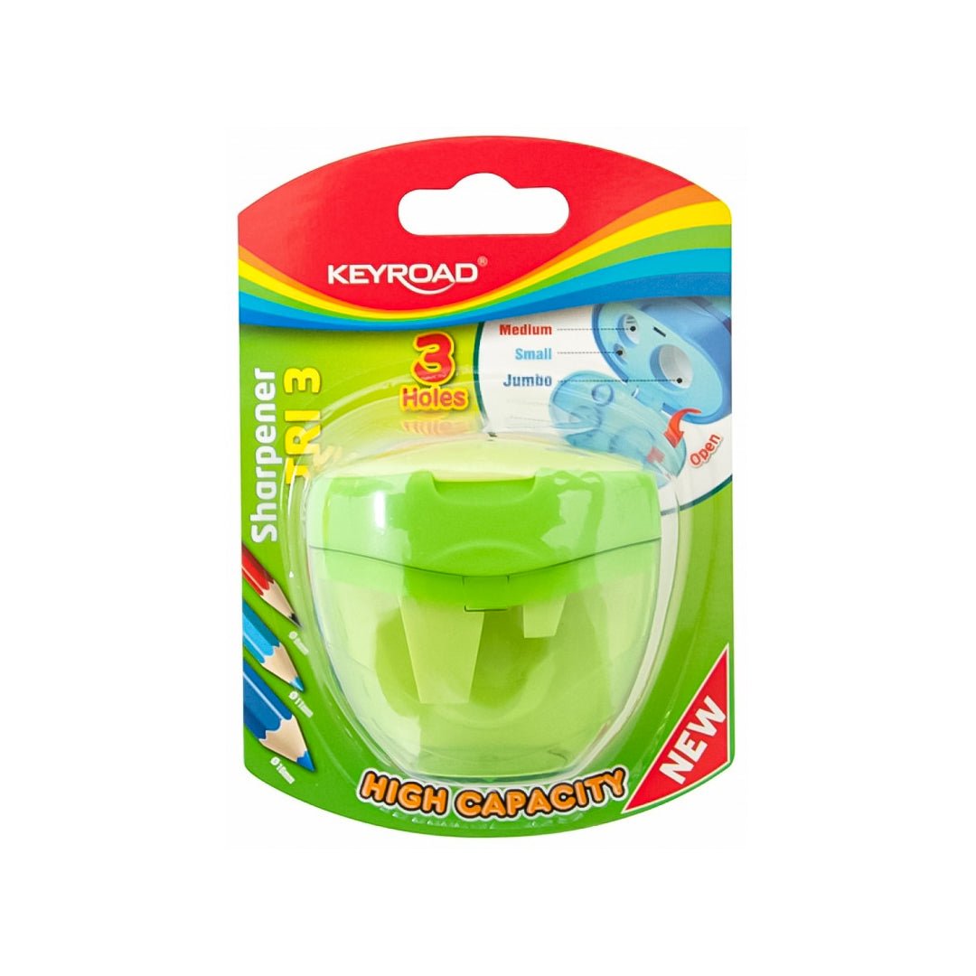 KEYROAD Sharpener Tri 3 Holes - SCOOBOO - KR971425 - Sharpeners