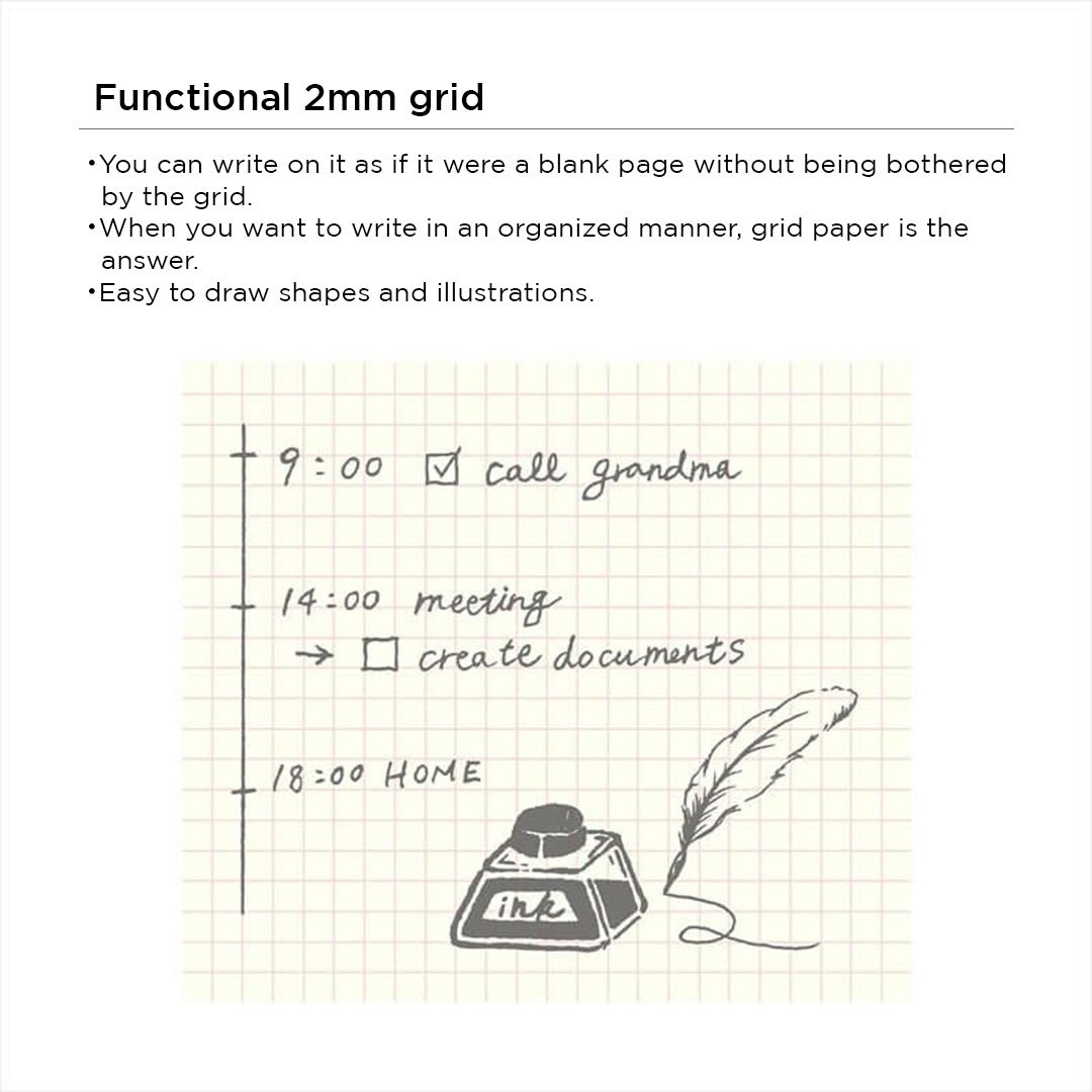 Kleid Tiny Grid Notes B6 - SCOOBOO - No. 8441 - 01 - Ruled