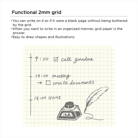 Kleid Tiny Grid Notes B6 - SCOOBOO - No. 8441 - 01 - Ruled