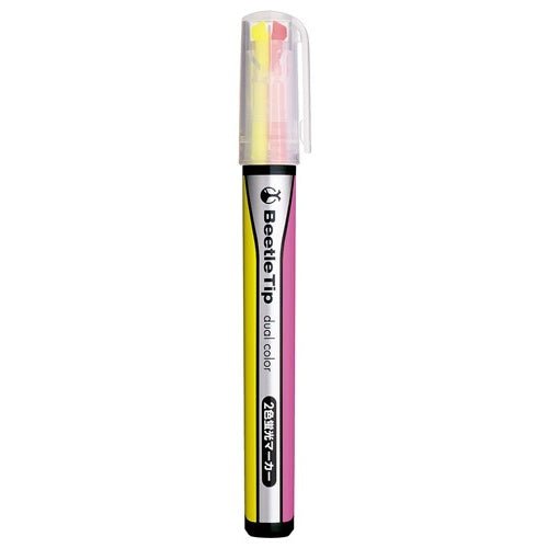 Kokuyo Beetle Tip Dual Color - SCOOBOO - PML303 - 1 - Highlighter