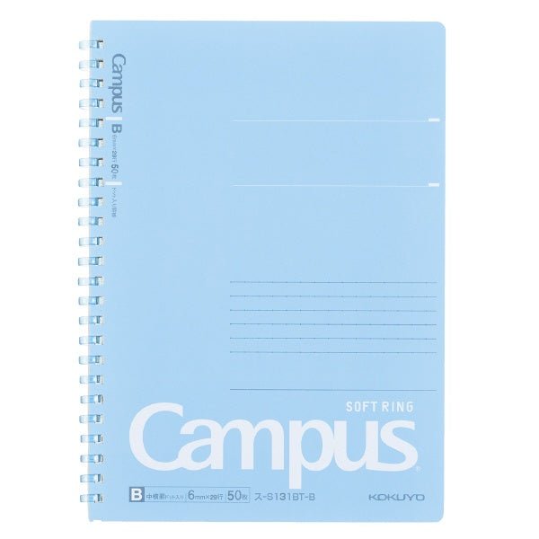 Kokuyo Campus Soft Ring Dot Ruled 50 Sheets A5 Notebook - SCOOBOO - Su - S131BT - B - Notebook