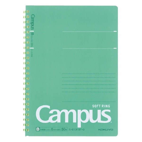 Kokuyo Campus Soft Ring Dot Ruled 50 Sheets A5 Notebook - SCOOBOO - Su - S131BT - B - Notebook