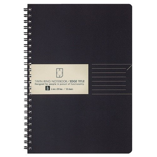 Kokuyo Edge Title Twin Ring A5 Notebook - SCOOBOO - Su - TJ105B - Ruled