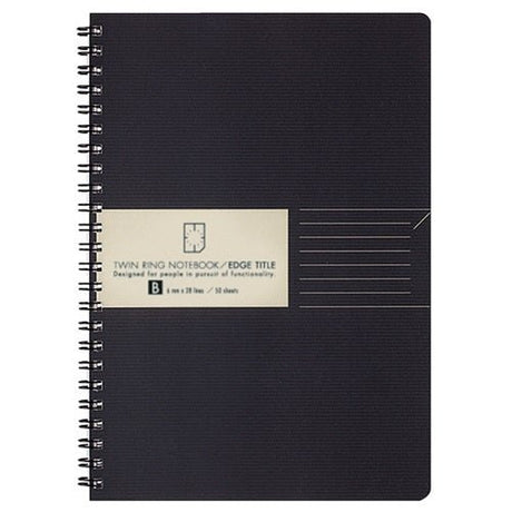 Kokuyo Edge Title Twin Ring A5 Notebook - SCOOBOO - Su - TJ105B - Ruled