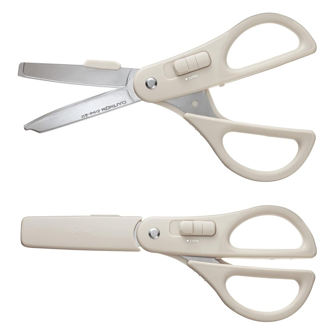 Kokuyo Scissors 2-Way Hakoake Titanium Glueless - SCOOBOO - Kokuyo