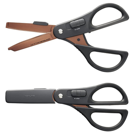 Kokuyo Scissors 2-Way Hakoake Titanium Glueless - SCOOBOO - PT412D - Scissor