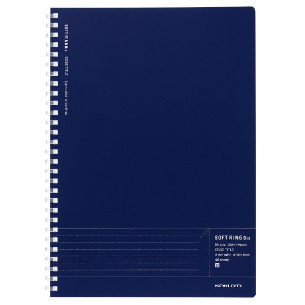 Kokuyo Soft Ring Biz Ruled 40 Sheets B5 - SCOOBOO - Su - SJ201BT - DB - Notebook