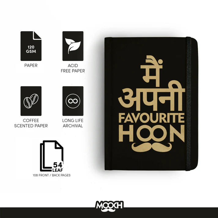 Mooch Diary Handcrafted  For Your Stories -A5 (khaki Paper)