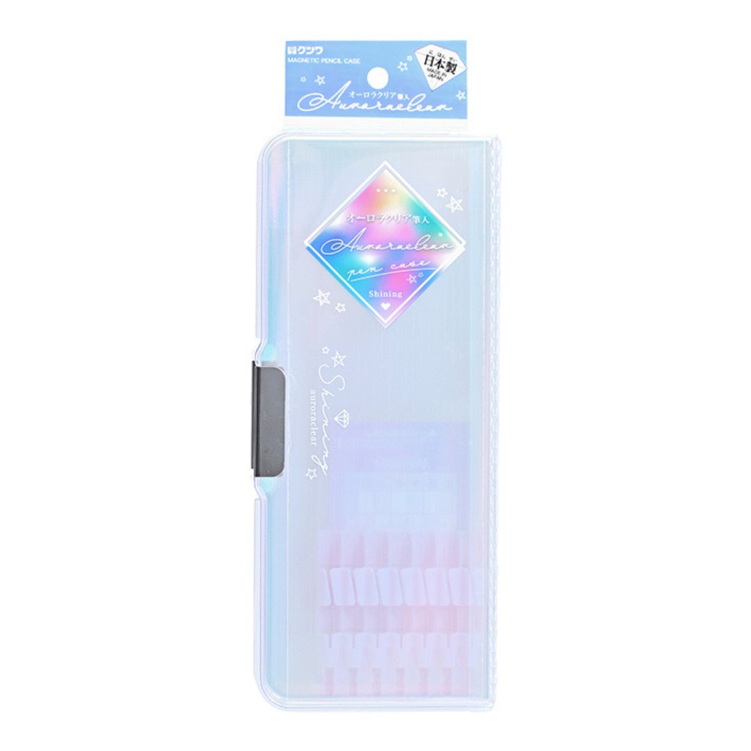 Kutsuwa Aurora Clear Pencil Case - SCOOBOO - CH210WH - Pencil Cases & Pouches