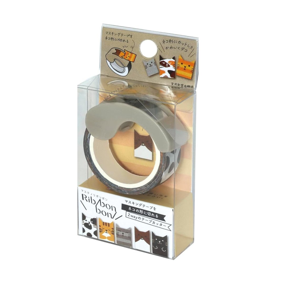 Kutsuwa Musteno Ribbon Bon Tape Cutter - SCOOBOO - DE010A - Tape Dispenser