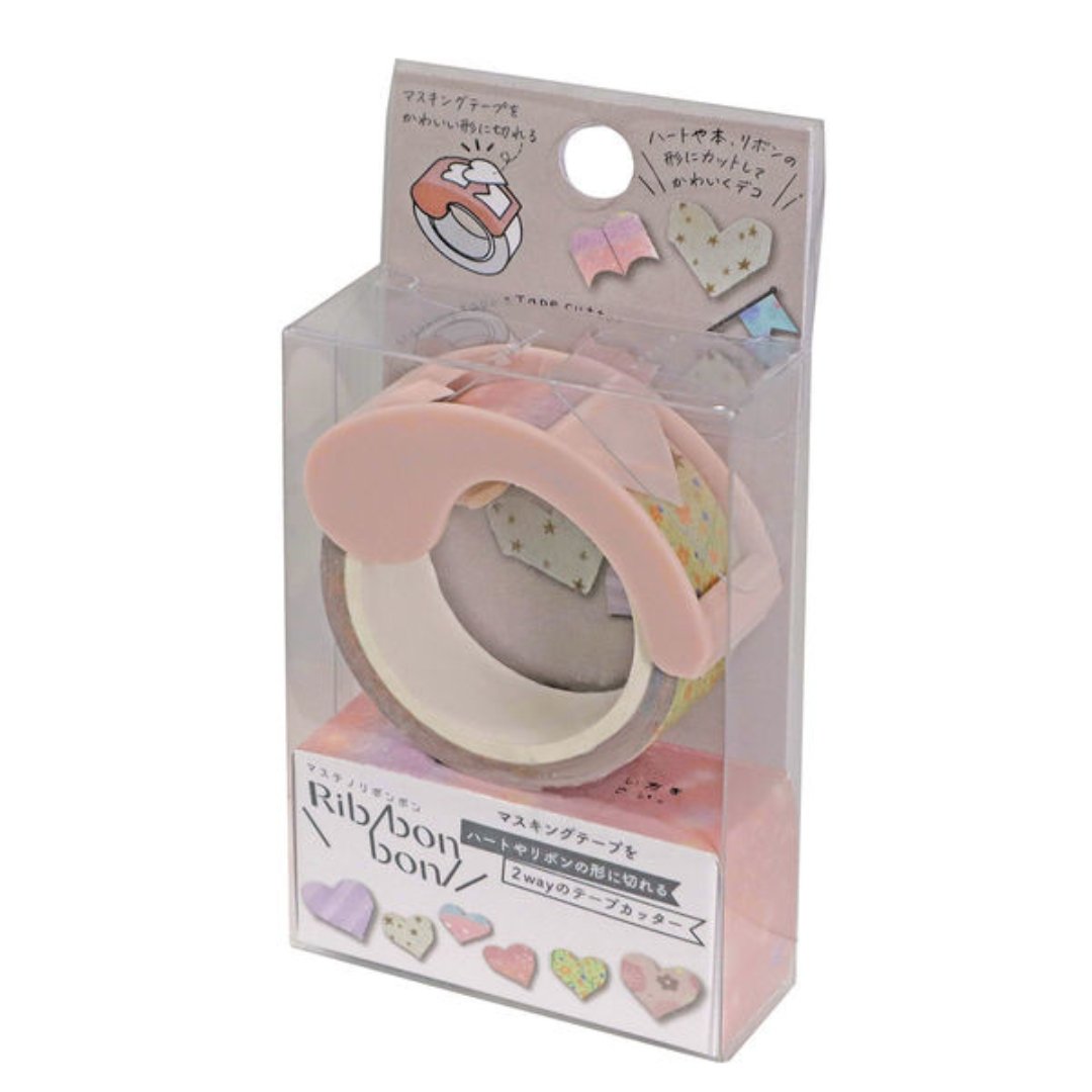 Kutsuwa Musteno Ribbon Bon Tape Cutter - SCOOBOO - DE010C - Tape Dispenser