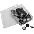 Laurel Box of Super Drawing Pins Black 14 mm - SCOOBOO - 2776 - 11 - Paperclips, Fasteners & Rubber bands