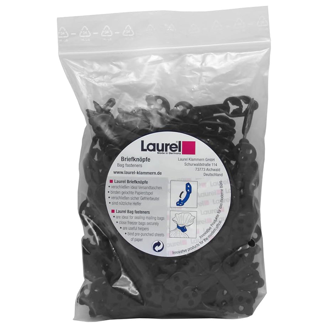 Laurel | Duo Bag | Fastener | Black | 30/38 mm - SCOOBOO - Laurel